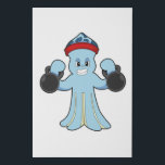 Imitation Canevas Octopus comme Bodybuilder avec des cloches<br><div class="desc">Ce design est le cadeau idéal pour un anniversaire,  Noël et d'autres célébrations. Il convient aux femmes,  aux hommes et aux enfants.</div>