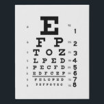 Imitation Canevas Ophthalmologie OEuvre graphique Nouveauté Optométr<br><div class="desc">Développé en 1862 pour mesurer l'acuité visuelle, le graphique Snellen porte le nom de l'ophtalmologue hollandais Herman Snellen. Personnaliser de couleur arrière - plan différente de votre choix ; ajoutez un nom ou un autre texte pour une touche personnelle sans frais supplémentaires, avec les outils de montage Zazzle faciles à...</div>