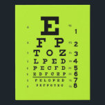 Imitation Canevas Ophthalmologie OEuvre graphique Nouveauté Optométr<br><div class="desc">Développé en 1862 pour mesurer l'acuité visuelle, le graphique Snellen porte le nom de l'ophtalmologue hollandais Herman Snellen. Personnaliser de couleur arrière - plan différente de votre choix ; ajoutez un nom ou un autre texte pour une touche personnelle sans frais supplémentaires, avec les outils de montage Zazzle faciles à...</div>