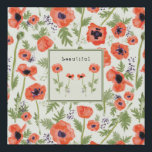 Imitation Canevas Orange Watercolor Poppies Floral Art<br><div class="desc">Plongez dans la beauté des fleurs de coquelicot aquarellées à la main avec notre Orange Watercolor Poppies motif floral par Jenn Steffen pour Studio Posies. Découvrez l'attrait de ces fleurs captivantes, inspirées du magnifique pavot oriental orangé. Les floraisons vibrantes en forme de papier crêpe sont un régal visuel, capturant des...</div>