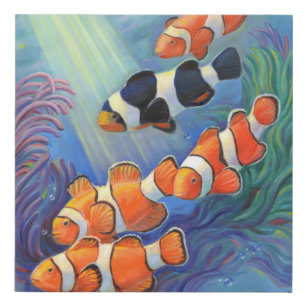 Imitation Canevas Paradis de Clownfish