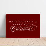Imitation Canevas Passez De Joyeuses Petites Vacances De Noël<br><div class="desc">Nous ajoutons toujours de nouveaux designs chaque jour !</div>