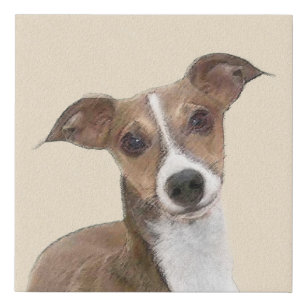 Imitation Canevas Peinture italienne Greyhound - Cute Original Chien