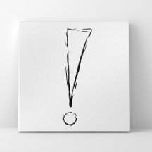 peinture minimaliste EXCLAMATION