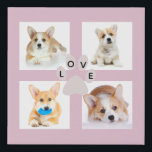 Imitation Canevas Photo de chien et collège empreinte de patte 4 ima<br><div class="desc">Dog photo matriplate ready for you to add your own images to. please note that the pictures are placeholders only . The templates are idea for your Instagram photos of your baby .</div>