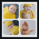 Imitation Canevas Photo et cadre personnalisés<br><div class="desc">Faites une photo personnalisée Bouclier - Faux Toile enveloppée Imprimer de Ricaso - ajoutez vos propres photos - Cadeaux photo</div>