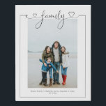 Imitation Canevas Photo personnalisée Famille Amour Coeur Typographi<br><div class="desc">Faites une photo personnalisée Boutique murale - Faux Toile enveloppée Imprimer de Ricaso - ajoutez vos propres photos et texte - une famille étonnante amour typographie de coeur cadre entourer votre photo - merveilleux cadeaux de souvenir</div>