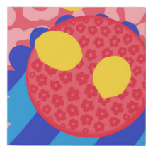 Plaque de fleurs de citron