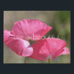 Imitation Canevas Poppies roses<br><div class="desc">jolie photo de fleurs de pavot rose prise par moi</div>