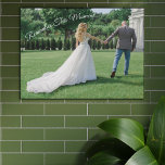 Imitation Canevas Souvenez-vous de ce moment nouveau marié Keepsaké<br><div class="desc">Ajoutez votre photo, puis allez à l'outil de design pour redimensionner et positionner votre photo pour l'adapter à la toile. Modifiez le texte en changeant la couleur et en le déplaçant à l'emplacement le plus désiré sur votre photo. Cette photo est le cadeau idéal pour les jeunes mariés. Vous serez...</div>