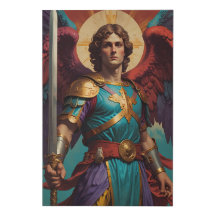 St Michael Archangel Catholique Canvas Art Imprime