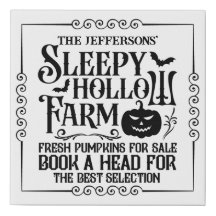 SYMBOLE Sleepy Hollow Personnalisé Halloween