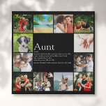 Imitation Canevas Tante Tante Définition Fun Photo Collage<br><div class="desc">Personnalisez avec 12 photos préférées et un message personnalisé pour votre tante ou votre tante préférée pour créer un cadeau unique. C'est une façon parfaite de lui montrer à quel point elle est extraordinaire chaque jour. Conçu par Thisisnotme©</div>