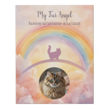 Toile de mémorial pour animal de compagnie Chat Pe