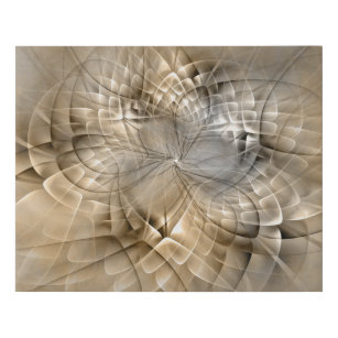 Imitation Canevas Tons Terre Abstrait Art fractal moderne Texture