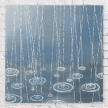 Imitation Canevas Une autre peinture de jour pluvieux<br><div class="desc">Peinture de pluie rafraîchissante tombant dans des flaques pour ceux qui aiment un peu le temps humide,  les tempêtes et les moussons.</div>