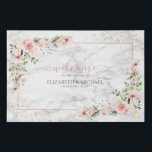 Imitation Canevas Végétation dorée Dusty rose Mariage floral<br><div class="desc">a</div>