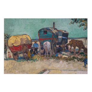 Imitation Canevas Vincent Van Gogh - Caravanes, Camp de Tziganes prè