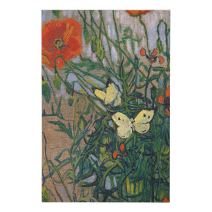 Imitation Canevas Vincent van Gogh - Papillons et papillons