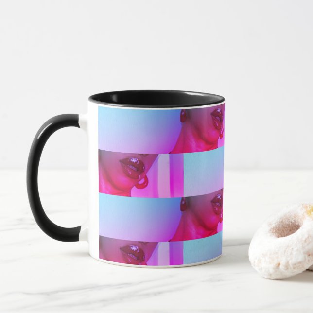 IMLA 4 Hommes Lèvres chaudes Mug (Avec donut)