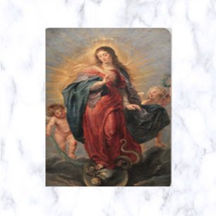Immaculée Conception et carte de prière du serpent