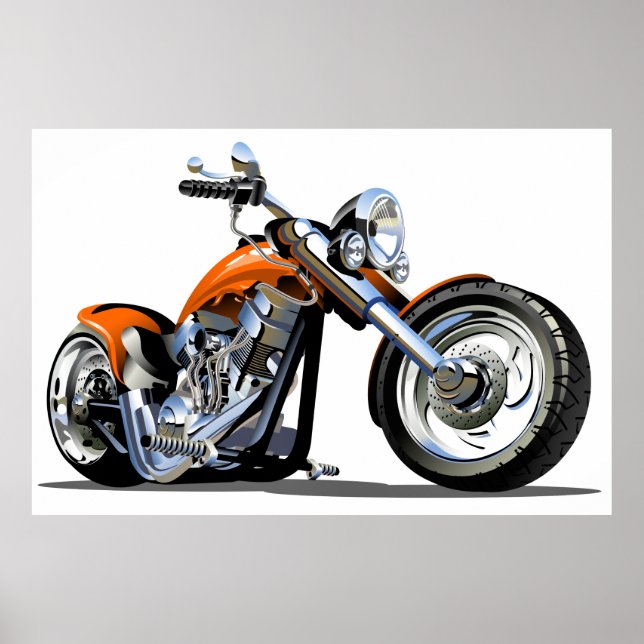 Immense affiche de moto (Devant)