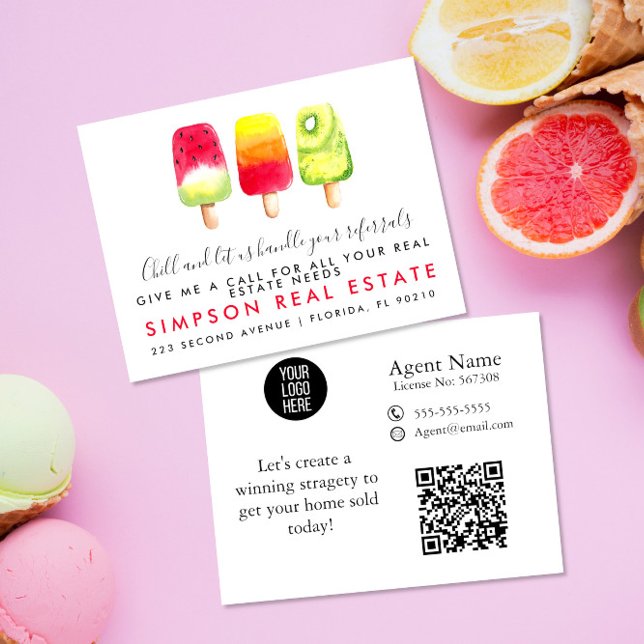 immobilier Chill référentiels Faire-part Carte pos (Créateur téléchargé)