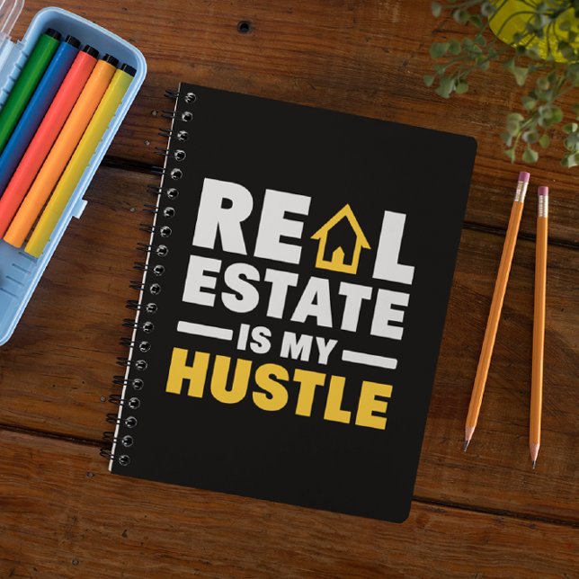 Immobilier est mon Carnet de devis Hustle Realtor (real estate agent notebook)