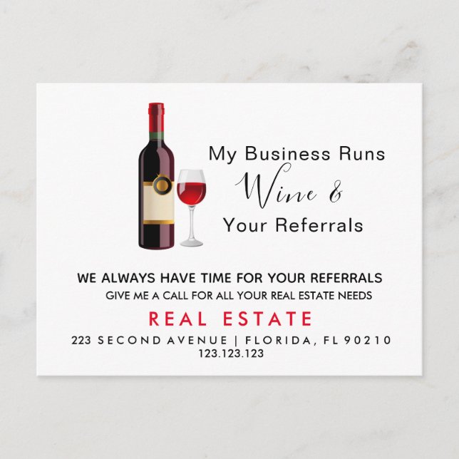 immobilier vin références Faire-part (Devant)