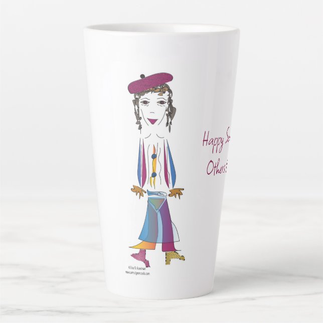 'Imogene' - Happy Souls Latte Mug (Devant)