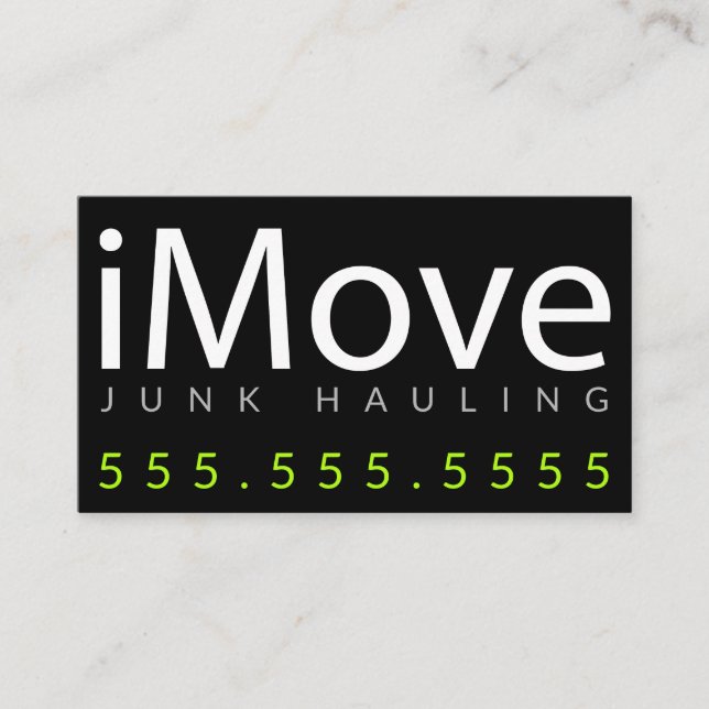 iMove. Transport d'ordure ou carte de visite (Devant)