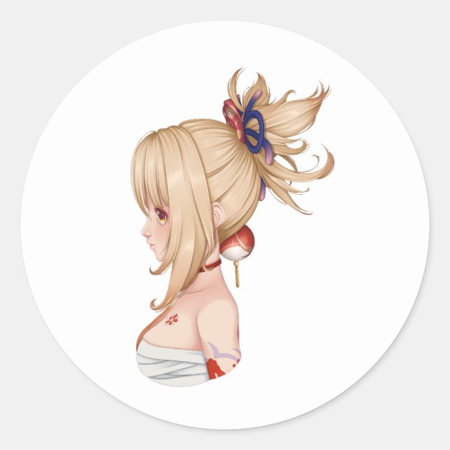 Impact de Genshin : Sticker Yoimiya (fanart) (Devant)