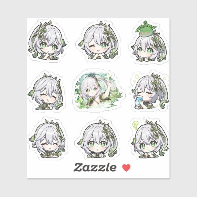 Impact de Genshin : Stickers Nahida (Feuille)