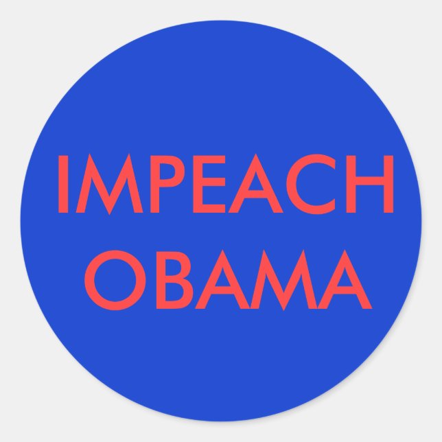 IMPEACH OBAMA STICKER (Devant)