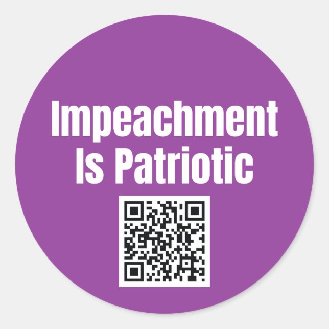 Impeachment is Patriotic Sticker Sheet (Devant)