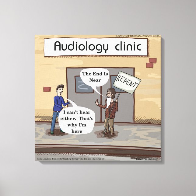Impenitent pour l'audiologie Impression sur toile  (Recto)