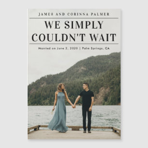 Impossible D'Attendre Le Faire-part Mariage Photo