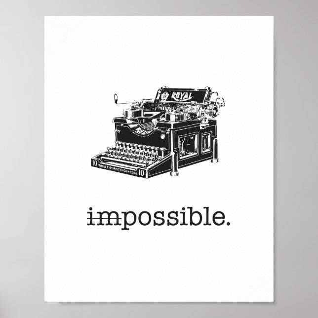 Impossible, possible - poster (Devant)