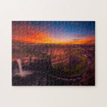 Impossible Puzzle - Cascades coucher de soleil