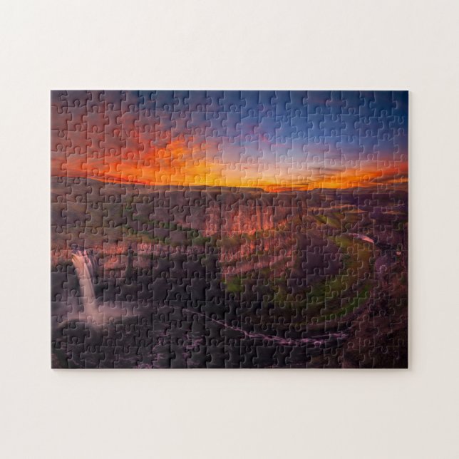 Impossible Puzzle - Cascades coucher de soleil (Horizontal)