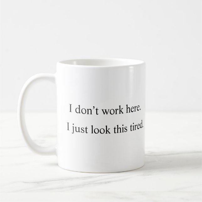 Imposteur de travail - Mug d'humeur sarcastique (Gauche)