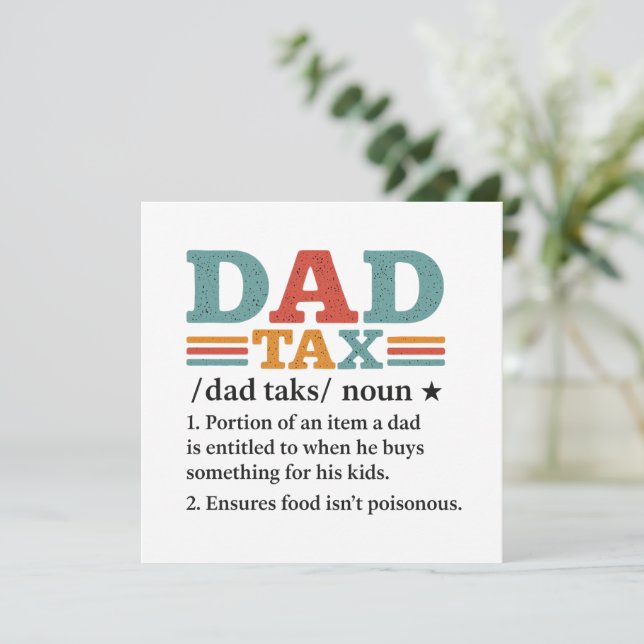 Impôt papa - Drôle définition de la paternité (Debout devant)