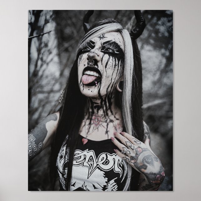 Impression à l'huile Métal noir (Recto)