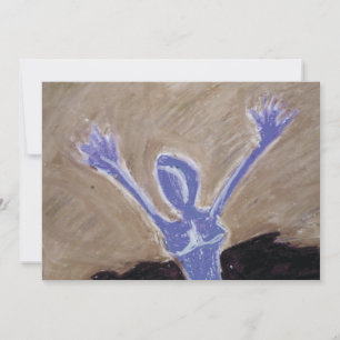 Impression abstraite carte postale