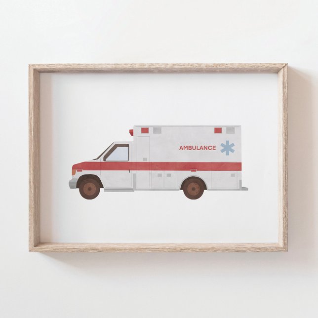 Impression ambulance décoration chambre d'enfant (Créateur téléchargé)