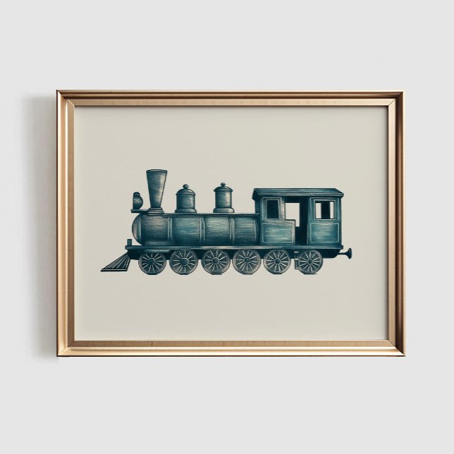 Impression ancienne de train, Art mural imprimable (Créateur téléchargé)