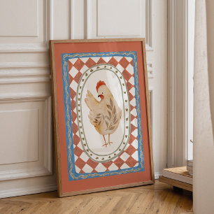 Impression Animaux de Ferme Vintage