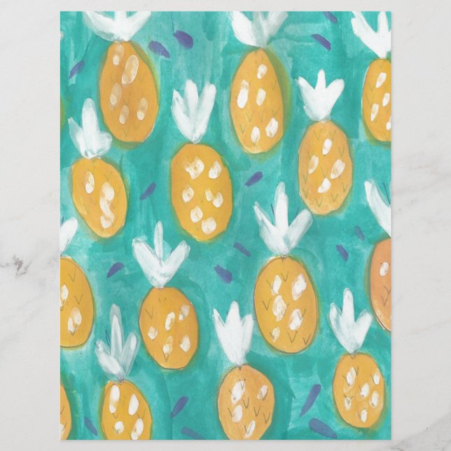 Impression aquarelle Ananas (Devant)