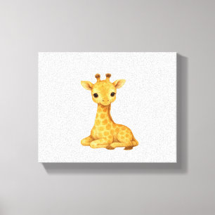 Impression aquarelle de girafeau – O Art mural de