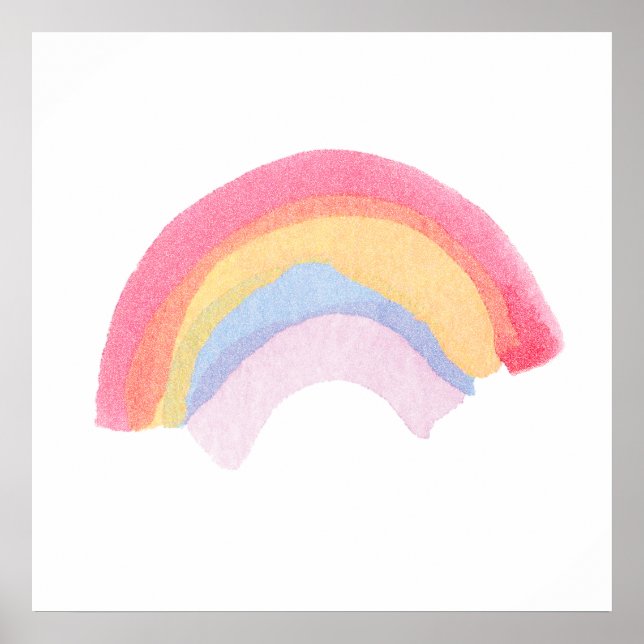 Impression arc-en-ciel carré (Devant)